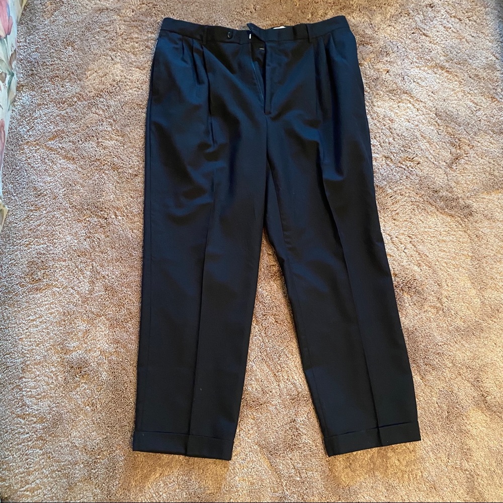 Berle Pleated Wool Dress Pants